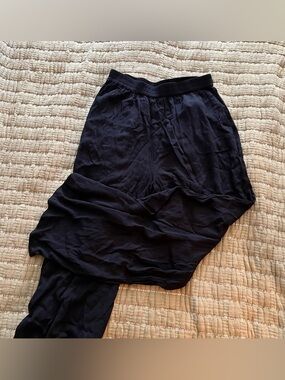 Volcom Black Elastic Waist Pull-On Pants